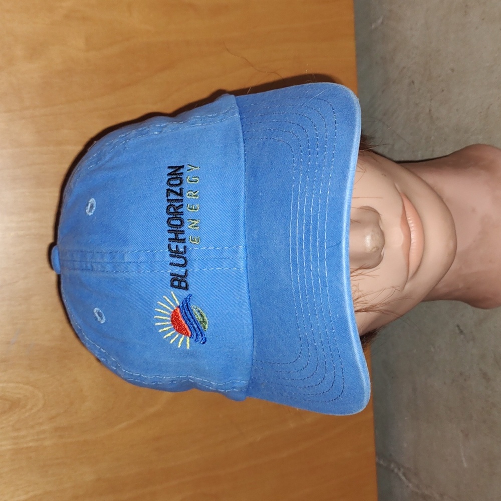 Blue Horizon Energy Embroidered Logo Strapback Hat Cap